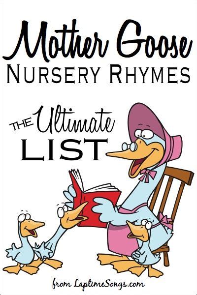 Mother Goose Nursery Rhymes Laptime Songs Nursery Rhymes Lyrics