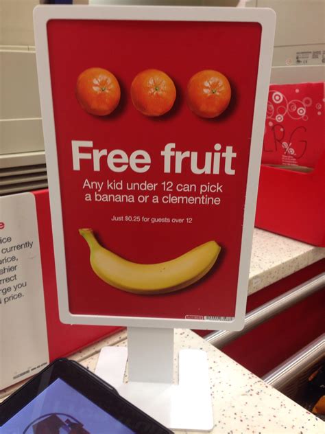 Kids can get poisoned if . Free Fruit for Kids Under 12 at Target : freebies