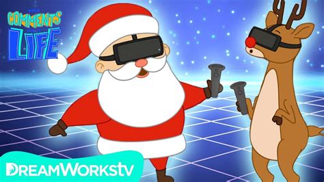 santa tries vr for the first time your comments come to life youtube