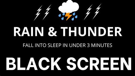Fall Into Sleep In Under 2 Minutes With Heavy Rain And Thunder Thunderstorm Sounds For Sleeping