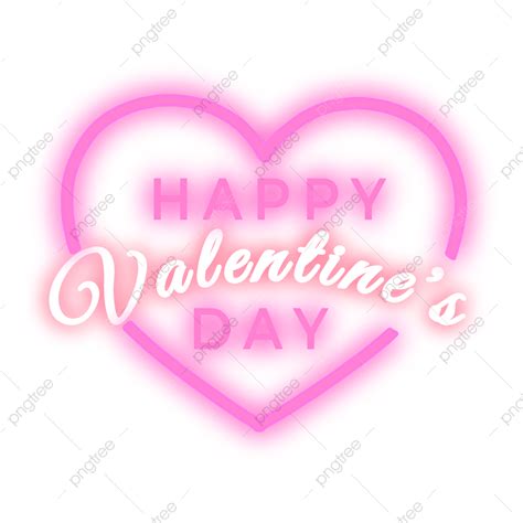 Neon Valentine Png Image Neon Effect Valentine Love Heart Neon Love