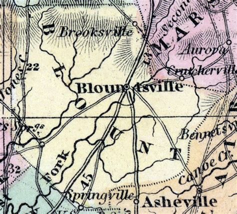 Blount County Alabama 1857 House Divided