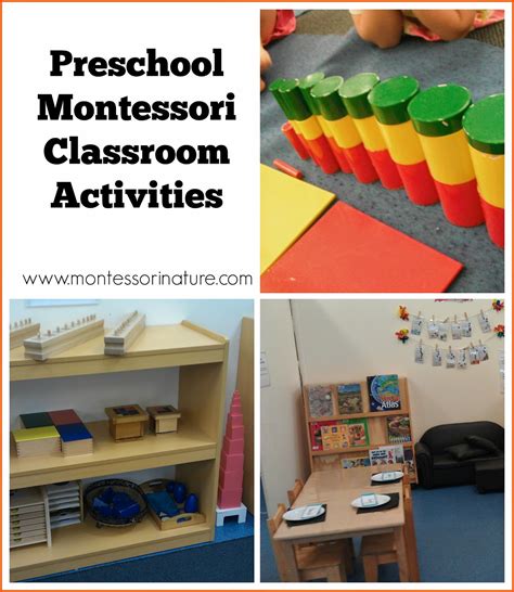 Preschool Montessori Classroom Activities Montessori Nature