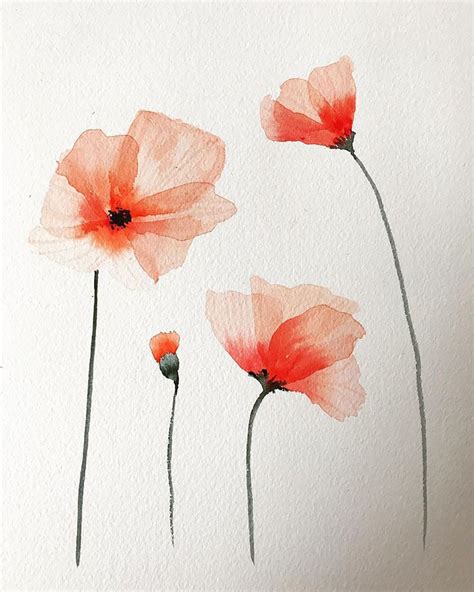 Easy Watercolor Painting Ideas For Beginners Flowers 80 Easy