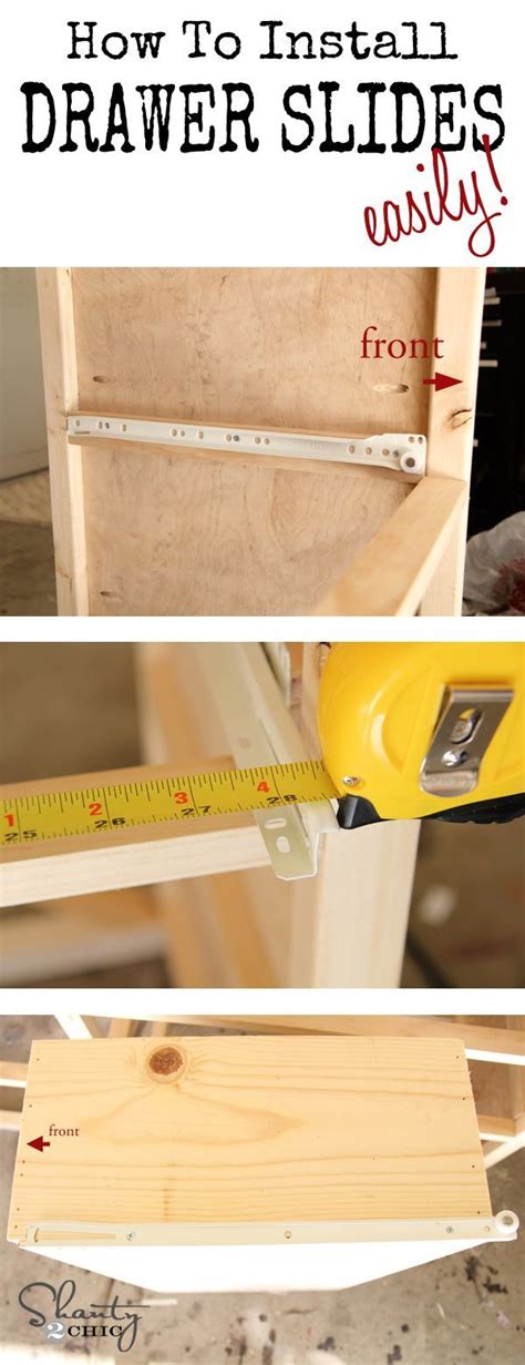 Your drawers and all their fixings. How to Install Drawer Slides Easily | Woodworking projects ...