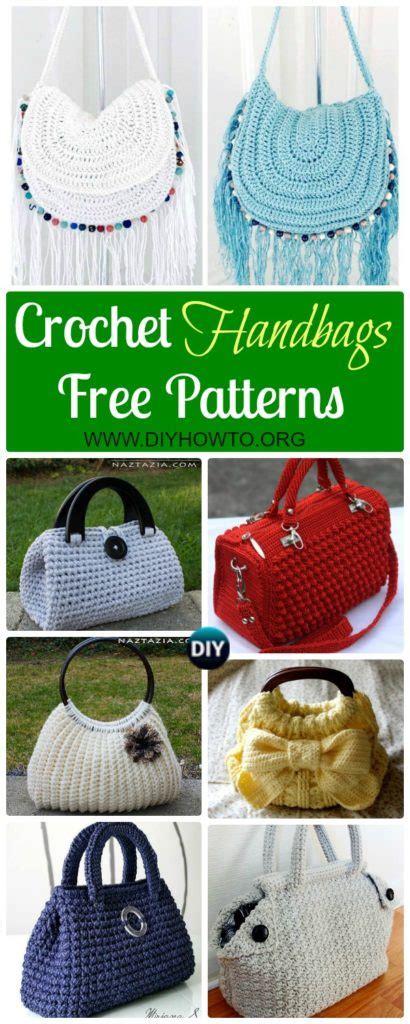 Diyhowto Crochet Handbag Free Patterns Pin Diy How To