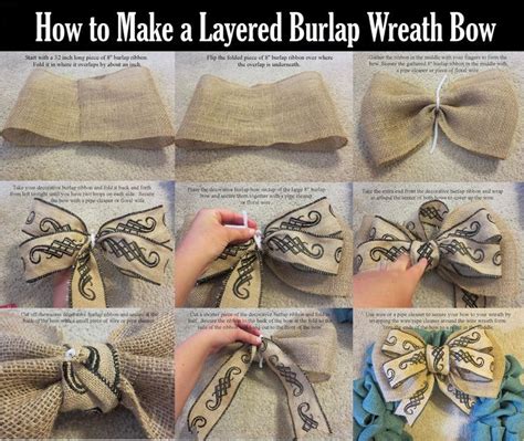 Image Result For How To Make A Bow Using Wired Ribbon Diy Burlap