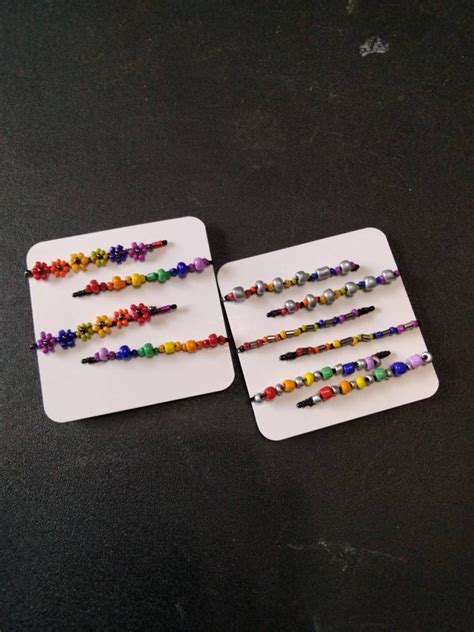 rainbow beaded bobby pin sets beaded hair pin hair pin etsy