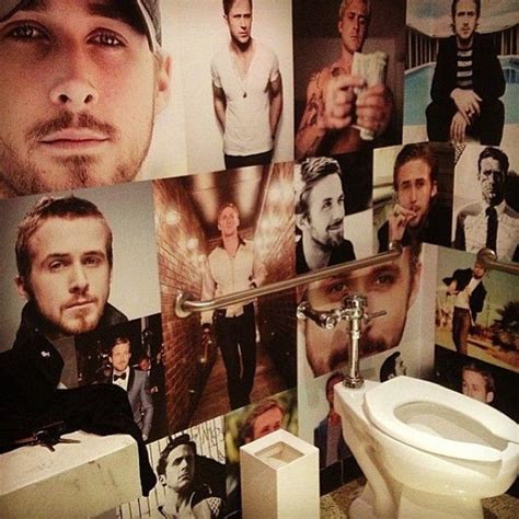 Ryan Gosling Shrine Bathroom At Bang Bang In Downtown San Diego New And Vintage