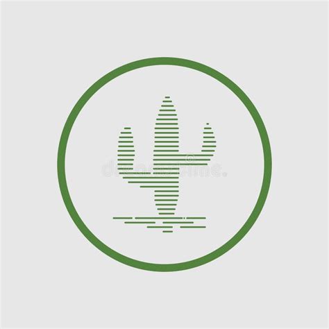 Cactus Logo Design Vector Illustrations Stock Vector Illustration Of