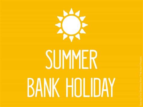 How Many Weeks Until Summer Bank Holiday 2018 Uk Summer Bank Holiday