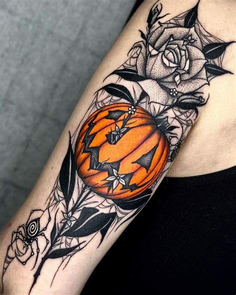 halloween sleeve tattoo designs