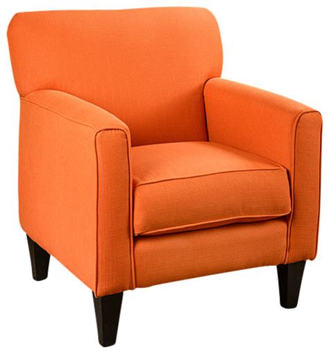 Shop orange accent chairs in a variety of styles and designs to choose from for every budget. Eli Solid Orange Fabric Track Arm Accent Club Chair ...