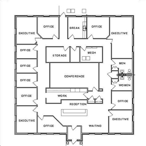 Office Design Plans House Space Planning Ideas Blueprint Drawings