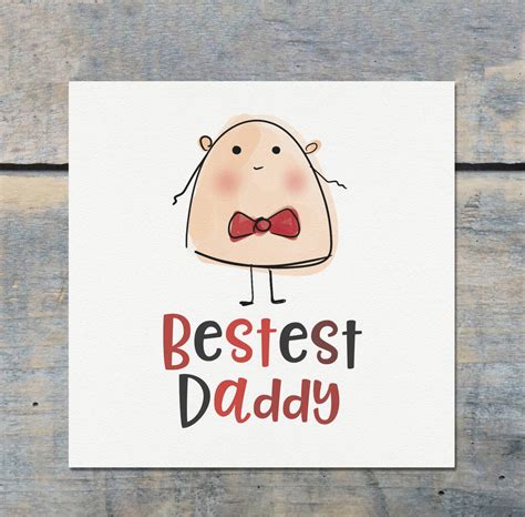 Bestest Daddy Birthday Card By Parsy Card Co