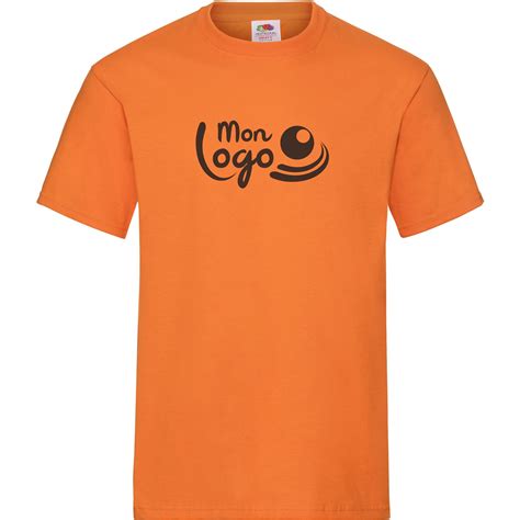 Tee Shirt Personnalisé Heavy Cotton T Fruit Of The Loom Orange