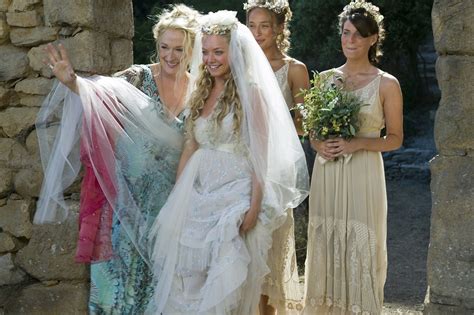 Mamma Mia 2008 Sophies Cream Colored Wedding Dress Was Designed
