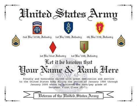 Pin By Helnopeno On Us Army Affiliation Display Certificates Us