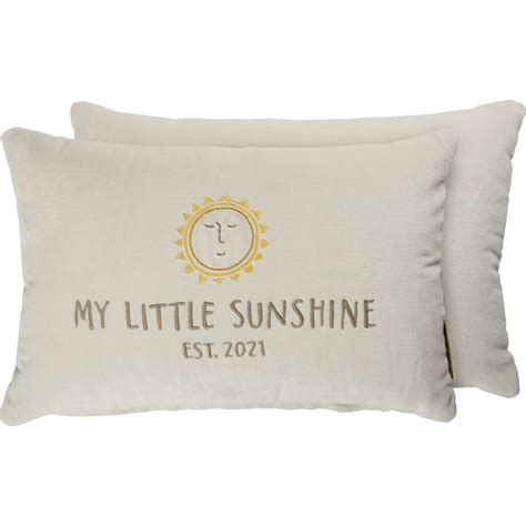 My Little Sunshine 2021 Velvet Nursery Pillow 15x10 from Primitives by 