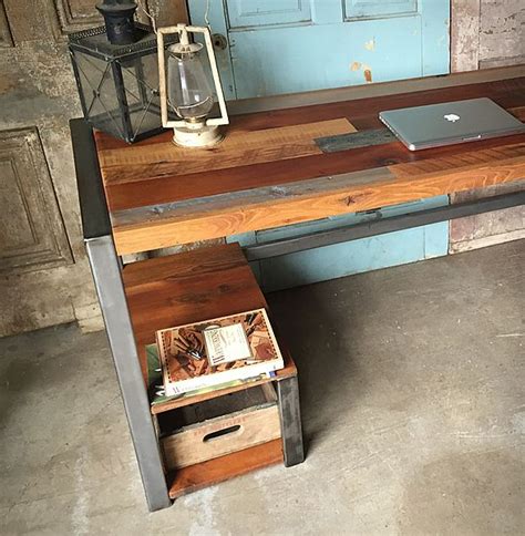 Reclaimed Wood Patchwork Desk Reclaimed Wood Furniture Reclaimed