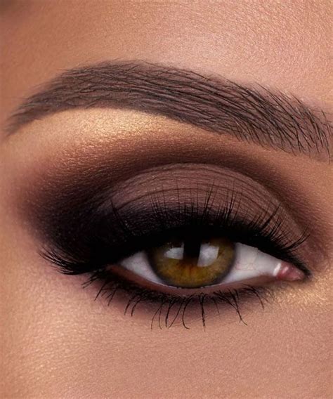 65 Pretty Eye Makeup Looks Beautiful Brown Smokey Pretty Eye Makeup