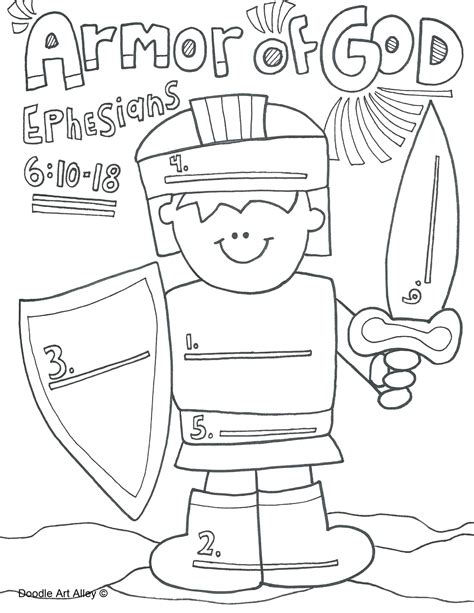 Armor Of God Coloring Pages Best Of Full Armor Of God Coloring Sheet