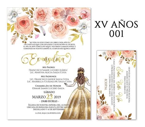 Invitacion De Quinceanera Xv 25 Invitaciones Por Internet Images And Photos Finder