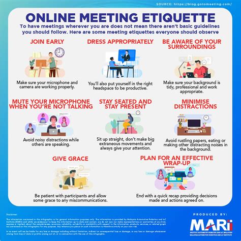 Online Meeting Etiquette Business Etiquette Work Etiquette Online