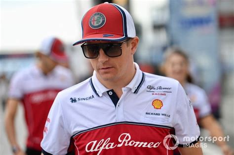 Kimi Raikkonen Alfa Romeo Racing At Hungarian Gp