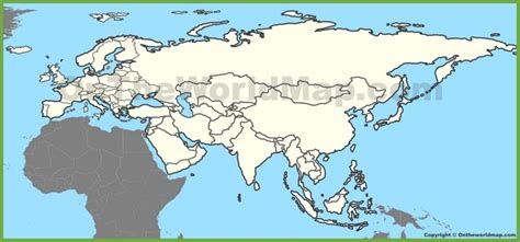Blank Map Of Eurasia Asia Map Map Coloring Pages