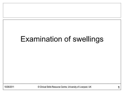Examination Of A Swelling Ppt