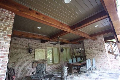 2most porches are either open with visible rafters/joists or covered with various materials. Porch Ceiling Material Options | Patio ceiling ideas ...