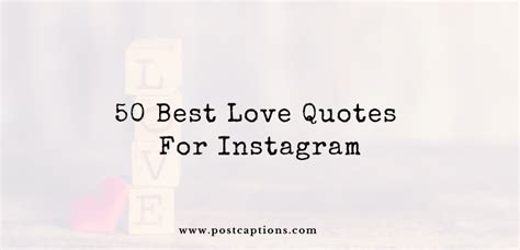 50 Best Love Quotes For Instagram