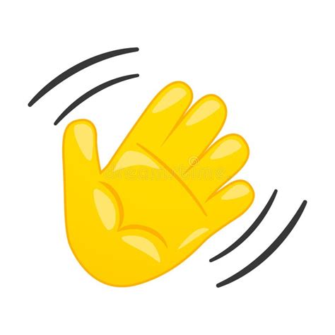 Waving Hand Sign Emoji Stock Illustrations 471 Waving Hand Sign Emoji