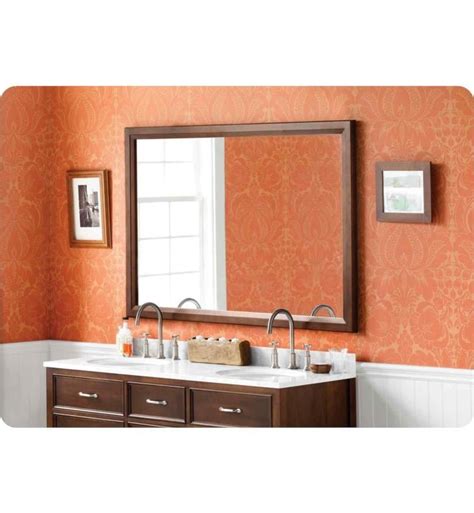 Ronbow Reuben 59 18 Solid Wood Framed Rectangular Bathroom Mirror In