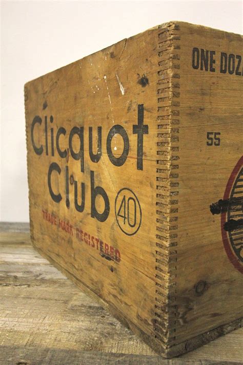1940s Clicquot Club Wooden SodaCrate | Vintage wooden crates, Wooden, Wooden crate
