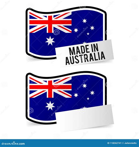 Made In Australia Cartoon Vector 86159203