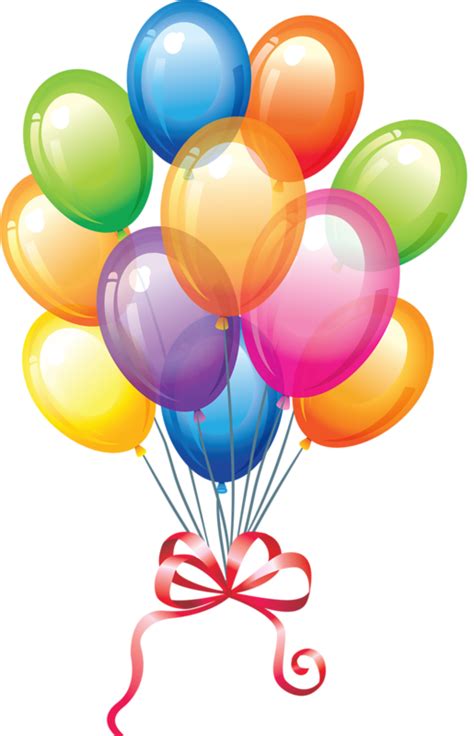 Balloons‿ ⁀°•• | Birthday clips, Birthday balloons clipart, Birthday balloons