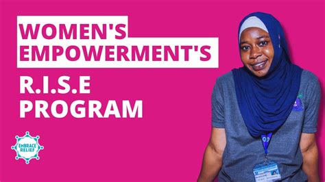 Womens Empowerments Rise Program Embrace Relief Youtube