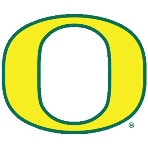 Logo University Of Oregon Ducks Yellow O Green Outline Fanapeel