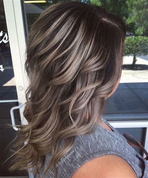# short black hairstyle with blonde balayage highlights. Natural looking balayage with lots of ash blonde ...