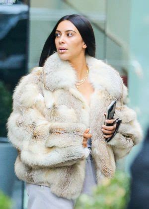 Kim Kardashian In Fur Coat Out For Lunch 10 GotCeleb