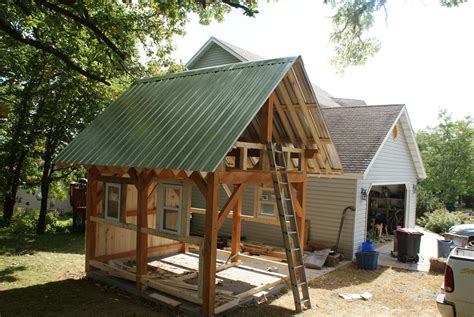 I'm a volunteer worker there by tending their small garden, playing piano when they sing, and dealing poker for the card players. 10' x 12' Timber Frame