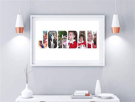 Name Photo Art Collage T Name Photo T Personalised Photo