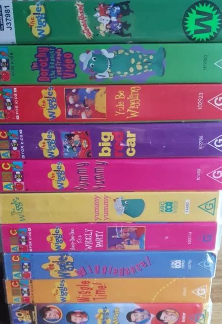 The Wiggles Vhs Bundle X 10 Abc Kids Vintage Original Cast Wiggles