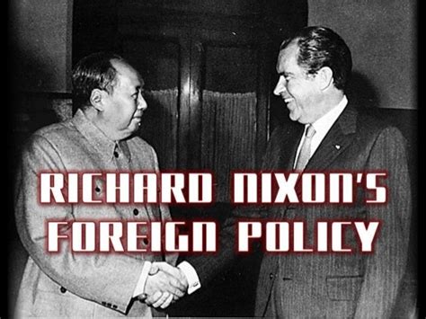 richard nixon s foreign policy