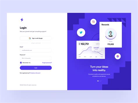 Ui Design For Login Page By Tech Tree On Dribbble