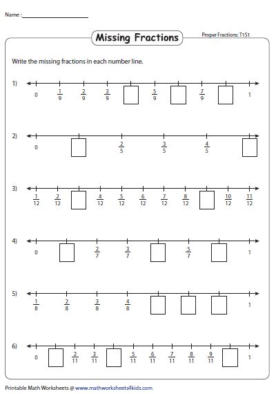 Fraction Number Line Worksheets 5th Grade Kidsworksheetfun