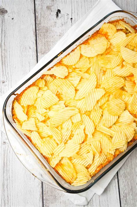 We find that using shredded potatoes makes the casserole a bit too mushy (but thankfully there are both kinds to suit everybody's preference). Cheeseburger Casserole with Potato Chips - This is Not ...
