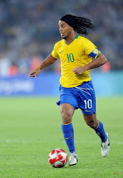 Ronaldinho Of Brazil In Action At The 2008 Olympic Games Football